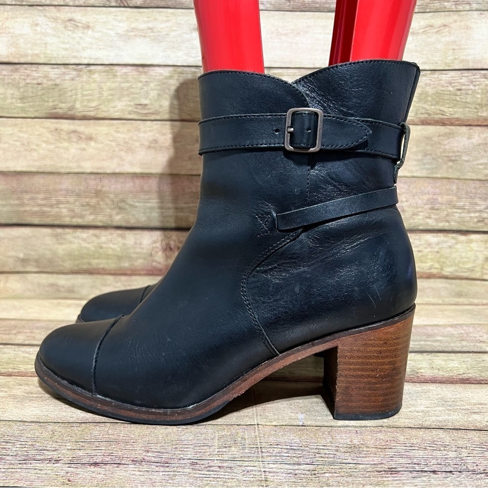 Wolverine 1000 Mile Black Leather Samantha Pleet X Heeled Boots
